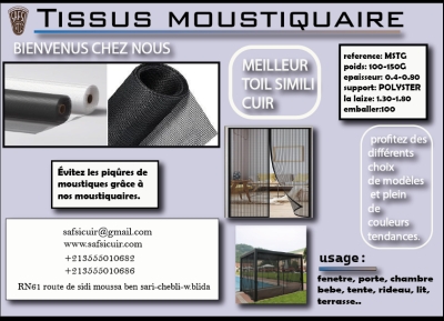 mostiquaire - tissu enduit - enduction 