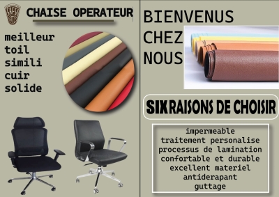 simili cuir - skai - chaise operteur